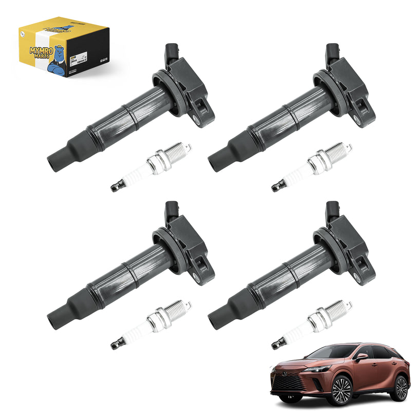 Cargue la imagen en el visor de la galería, 4PCS Ignition Coil Packs UF333 & 4PCS Double Iridium Spark Plug 7092 Compatible with Lexus 2010–2012 Sedan HS250h with Engine L4 2.4L - Electrical Parts > Other Electrical Parts > Solenoid Valve Coil from MyMROmarts