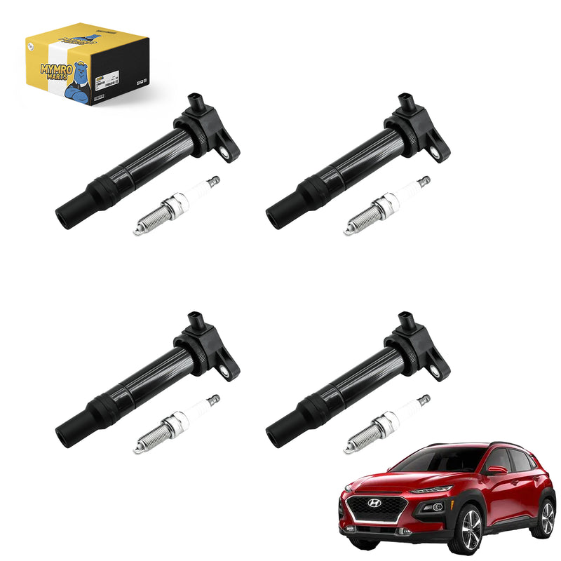 Load image into Gallery viewer, Set of 4 Ignition Coil Packs UF499 C1543 and Spark Plugs Fits for Hyundai 2006–2011 Sedan Accent with L4 1.6L - Electrical Parts > Other Electrical Parts > Solenoid Valve Coil from MyMROmarts