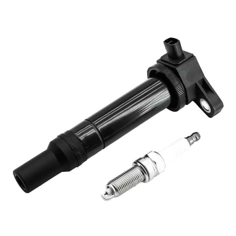 Indlæs billede i Gallery Viewer, Set of 4 Ignition Coil Packs UF499 C1543 and Spark Plugs Fits for 2006 2007 2008 2009 2010 2011 Kia Rio Rio5 Rondo Hyundai Accent 1.6 L4 - Electrical Parts > Other Electrical Parts > Solenoid Valve Coil from MyMROmarts