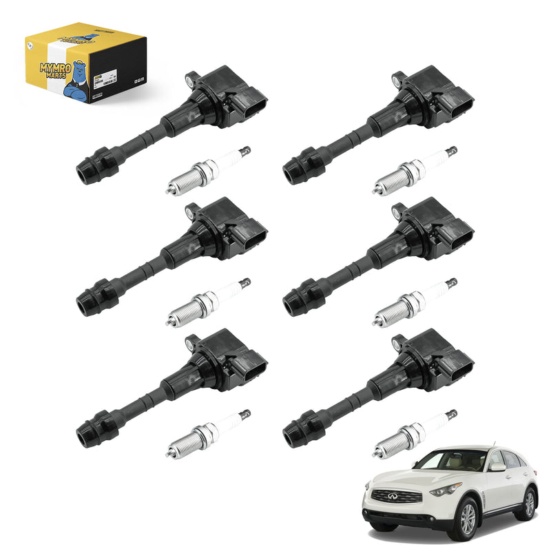 Load image into Gallery viewer, 6PCS Ignition Coil UF349 C1406 & Double Iridium Spark Plug 224018H515 For Infiniti l35 QX4 with Engine 3.5L V6 - Electrical Parts > Other Electrical Parts > Solenoid Valve Coil from MyMROmarts