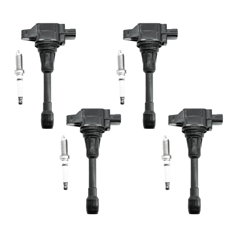 Load image into Gallery viewer, Set of 4 Ignition Coil Pack UF549 22448ED000 and Iridium Spark Plugs 9029 Fit For Nissan Sentra,Altima,Versa,Rogue,Cube,Urvan,NV200,Pathfinder 2007-2015&INFINITI QX60 2014 2015 1.6L 1.8L 2.0L 2.5L L4 - Electrical Parts > Other Electrical Parts > Solenoid Valve Coil from MyMROmarts