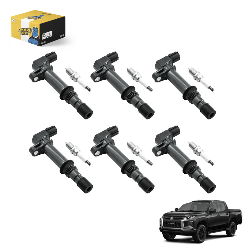 Cargue la imagen en el visor de la galería, Set of 6 lgnition Coil Pack UF270 and lridium Spark Plug Compatible with Mitsubishi 2006-2009 Truck Raider with V6 3.7L - Electrical Parts > Other Electrical Parts > Solenoid Valve Coil from MyMROmarts