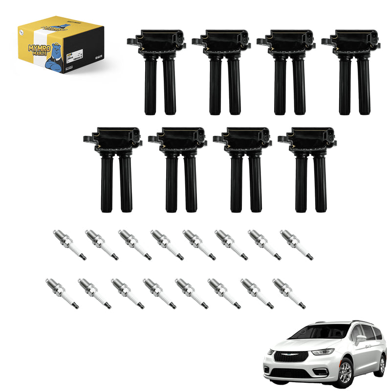 Load image into Gallery viewer, 8PCS UF504 Ignition Coil Pack 16PCS Iridium Spark Plug for 92145 Compatible with Chrysler 2005–2019 Sedan 300 with Engine 5.7L/6.1L/6.4L V8 - Electrical Parts > Other Electrical Parts > Solenoid Valve Coil from MyMROmarts