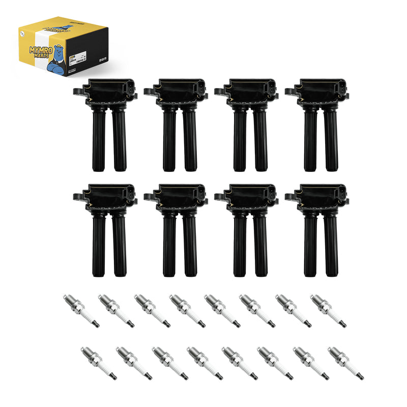 Cargue la imagen en el visor de la galería, 8PCS UF504 Ignition Coil Pack 16PCS Iridium Spark Plug for 92145 Compatible with Chrysler Dodge Jeep Ram Aspen Challenger Durango Commander Grand Cherokee 2500 3500 5.7L V8 2009-2020 - Electrical Parts > Other Electrical Parts > Solenoid Valve Coil from MyMROmarts