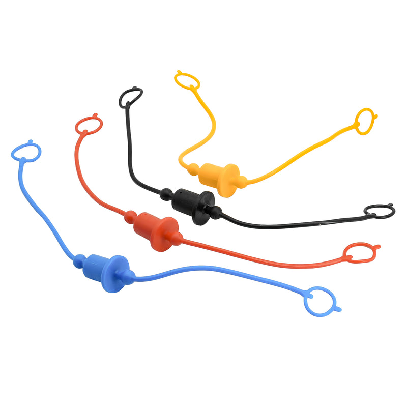 Load image into Gallery viewer, 8Pack Hydraulic Quick Coupler Dust Cap & Plug Set For John Deere 1/4 Replaces Dust Cap M132021 M132022 M132024 M70728 W53375 W53376 W53373 W53374 Plug M132034 M132031 W53382 W53383 W53385 W53387