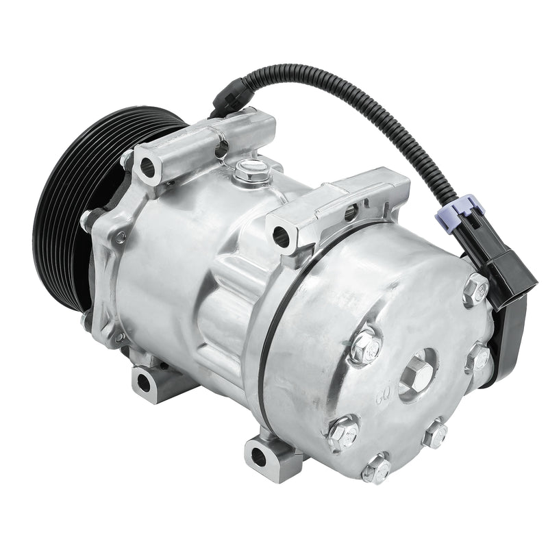Cargue la imagen en el visor de la galería, A/C Compressor with Clutch 60-02144NA CO-4759C for Kenworth & Peterbilt Models C500 K100E K270 K300 K370 T170 T300 T270 T370 T400 T800 T2000 T600A W900 Replace 4042 4432 4759 - Body Parts > Cab Interior Parts > Air Conditioning Compressor from MyMROmarts