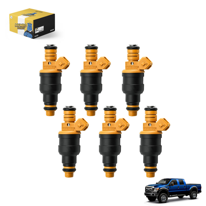 Cargue la imagen en el visor de la galería, 6PCS Fuel Injector F0TZ9F593B Compatible with Ford Explorer 1991-1992 Ranger 1990-1992 Aerostar 1990-1995 & Mazda Navajo 1991-1992 4.0L from MyMROmarts
