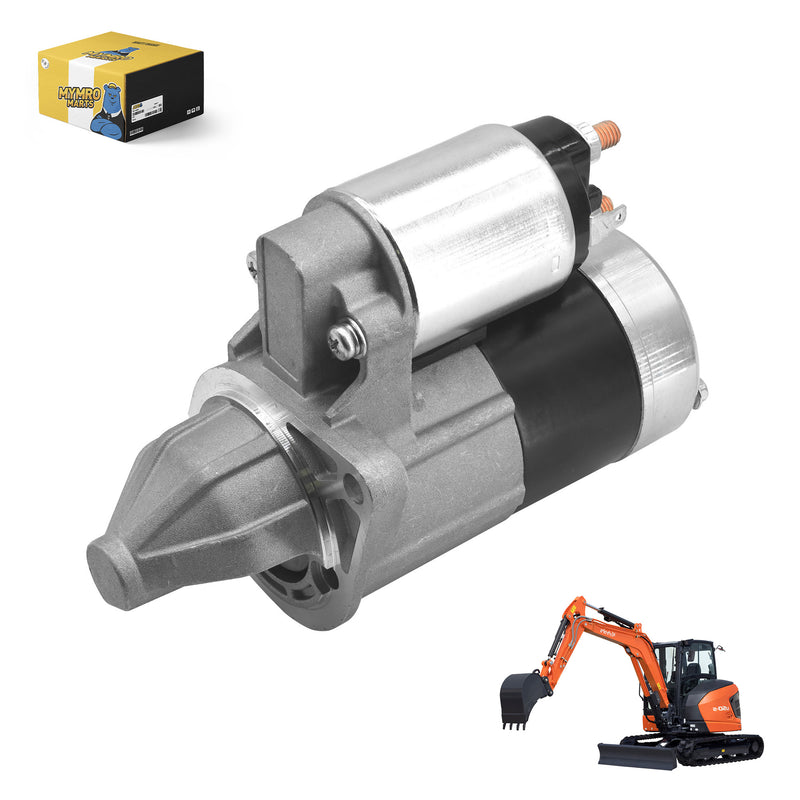 Load image into Gallery viewer, 12V 8T Starter Motor 16853-63011 16853-63013 for Kubota Engine Z402 Z482 Z602 Excavator K008-3 K008-5 U10-5 - Electrical Parts > Starter Motor from MyMROmarts