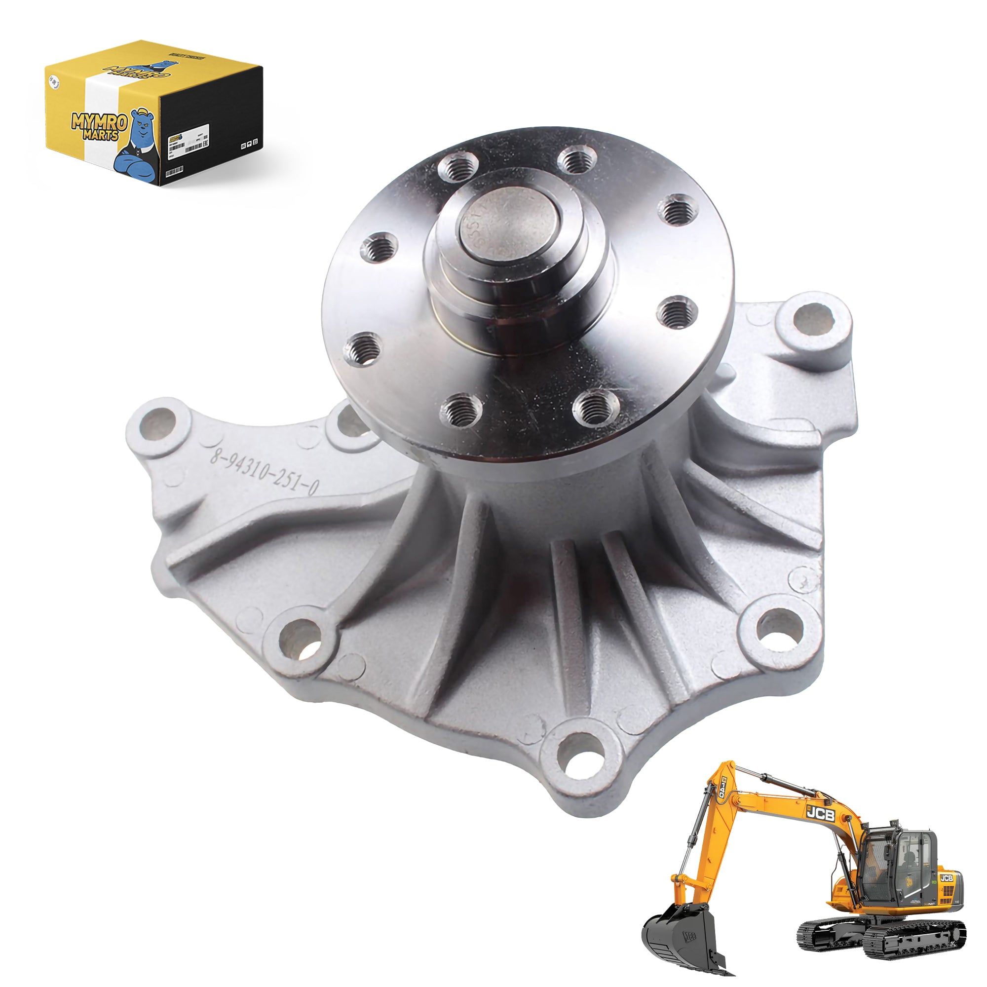 Engine Water Pump 02/801724 02801724 For JCB 8060 8052 8080 8056