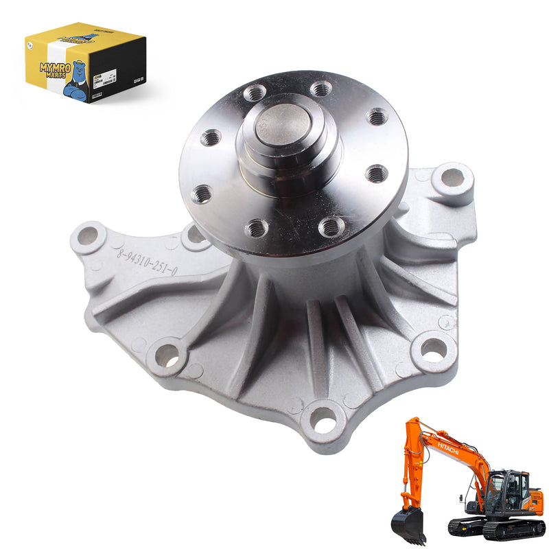 Load image into Gallery viewer, Engine Water Pump 6671508 6631810 for Hitachi EX55 EX75 HR750 HX180 Tl26 Tl140 Tl216 Zaxis70 ZR240 ZR600 ZR800 ZX55 ZX60 ZX70 ZX75 ZX80 Excavators DX40 DX45 Crawler Tractors CS125 Roller from MyMROmarts
