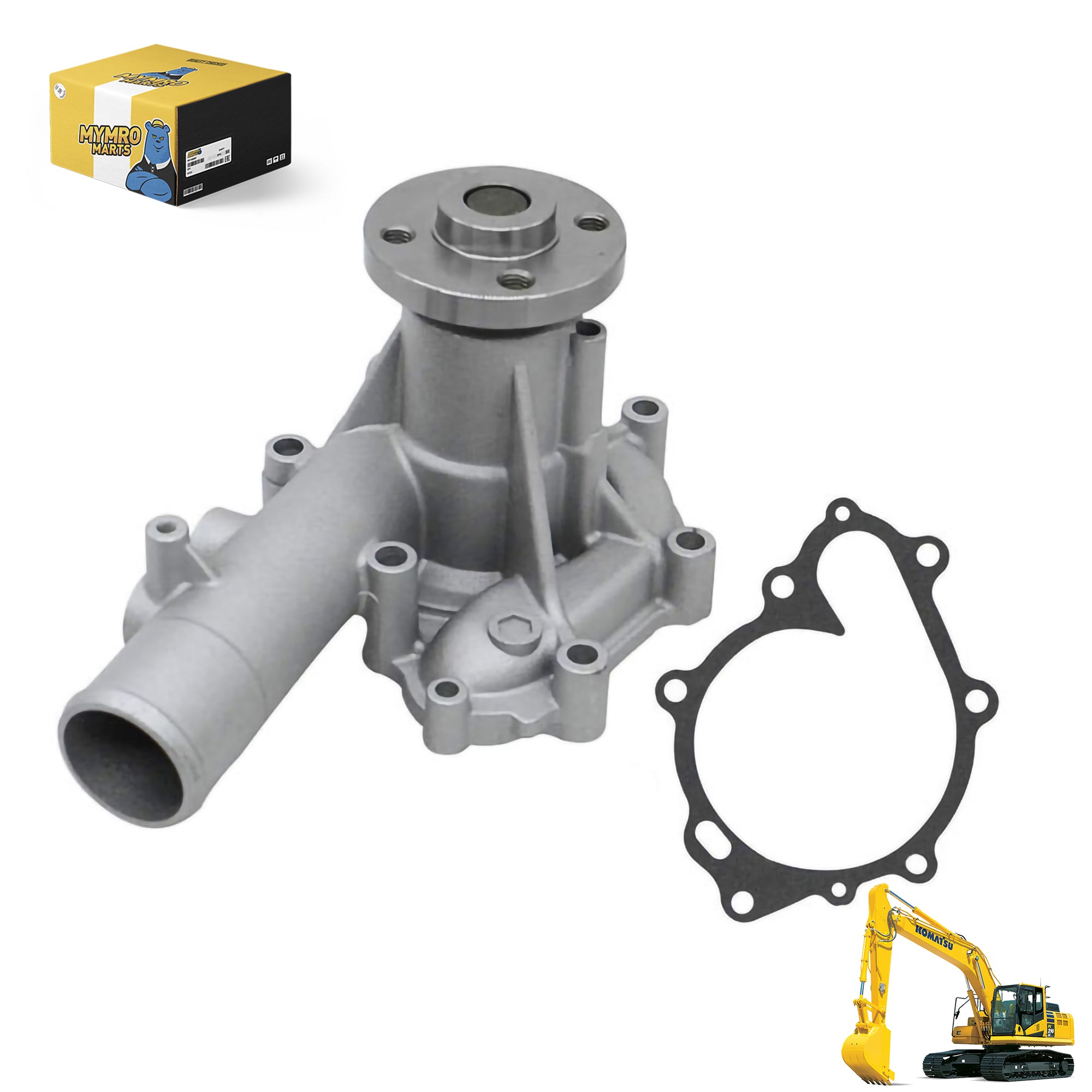 Engine Water Pump YM123900-42000 For Komatsu Excavator PC95R-2 PC110R-1 PW95R-2 PW110R-1