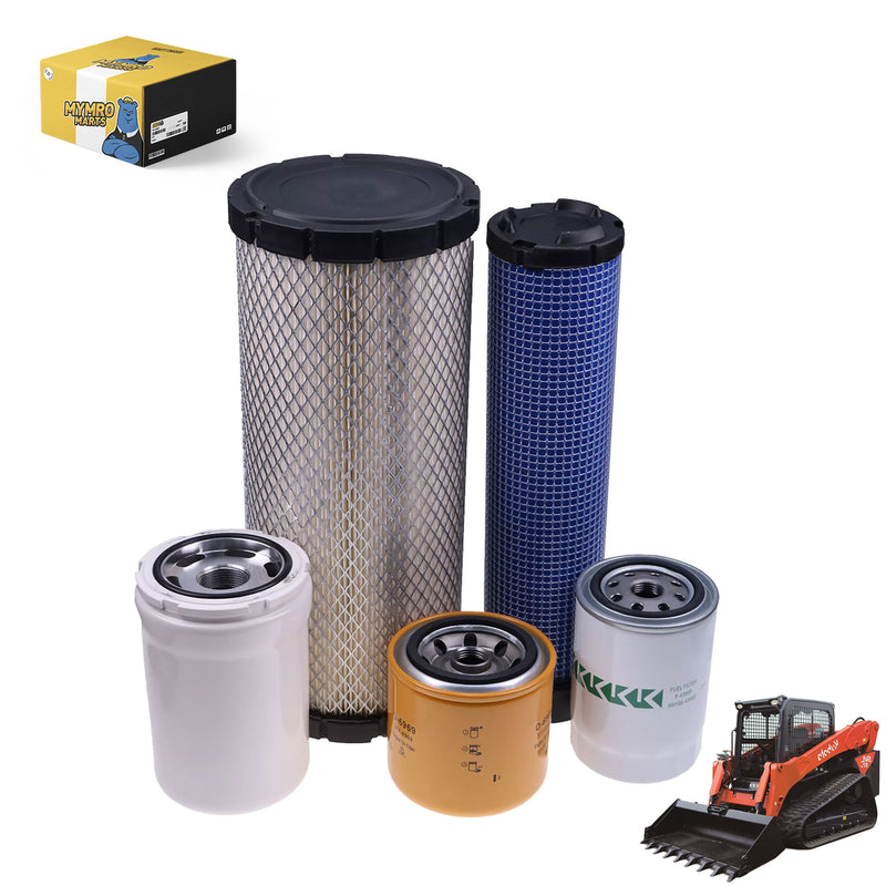 Cargue la imagen en el visor de la galería, Filter Kit 5970026112 5523126150 HH1C0-32430 HHTA0-59900 HHV0051640 for Kubota Track Loader SVL75 SVL75-2 SVL95-2S w/ V3800-TIEF4 Eng. from MyMROmarts