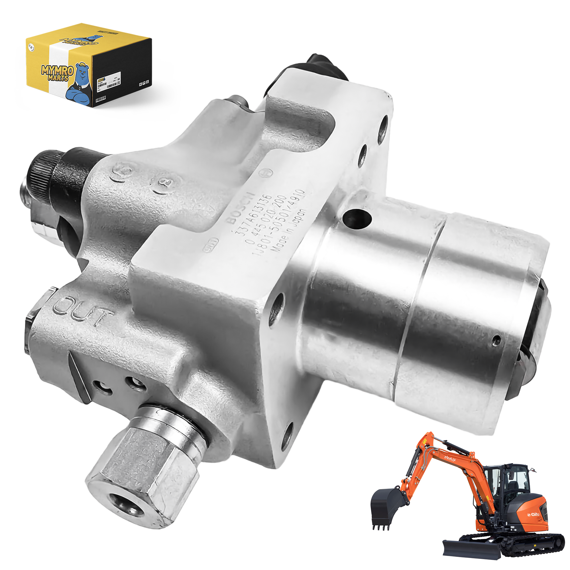 Fuel Injection Pump 1J801-50500 for Kubota U48-5 R430 L3901DT L3301DT L4060DT L4760GST L6060HST MX5400DT MX6000DTHC