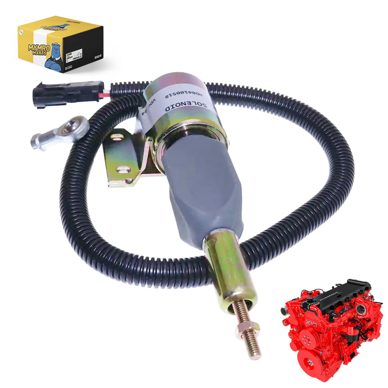 Load image into Gallery viewer, Fuel Shutoff Solenoid 6735-81-9160 6735819160 24V for Cummins 4BT 5.9L 6BT 6CT 6L ISBE ISDE ISLE ISX15 K19 K38 K50 L10 M11 N14 Engines from MyMROmarts