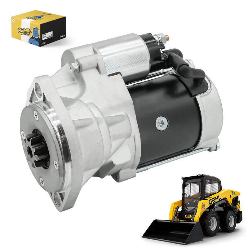Cargue la imagen en el visor de la galería, Starter S14-102 129940-77010 129940-77011 For Gehl 5640E 6640E V270 CL65 CL75 Skid Steer Loaders w/ Yanmar 4TNV98 4TNV98T Diesel Engines - Electrical Parts > Starter Motor from MyMROmarts