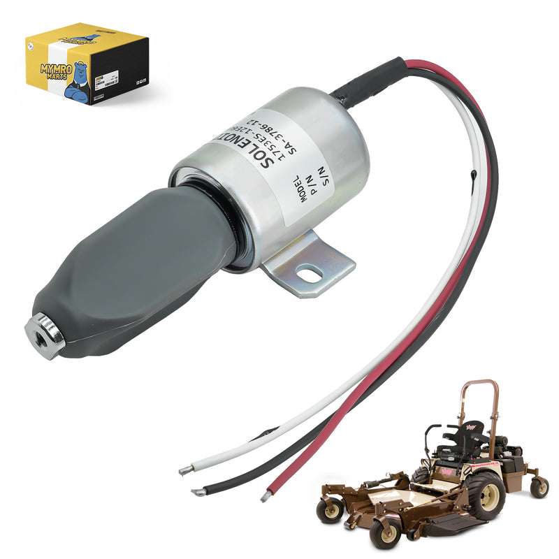 Load image into Gallery viewer, 12V Stop Solenoid 603350 for Grasshopper 721D2 Front Mount Mower w/ Kubota 21HP Dsl Engine 1991-2005 - Electrical Parts > Solenoid Valve > Shut Off Solenoid from MyMROmarts
