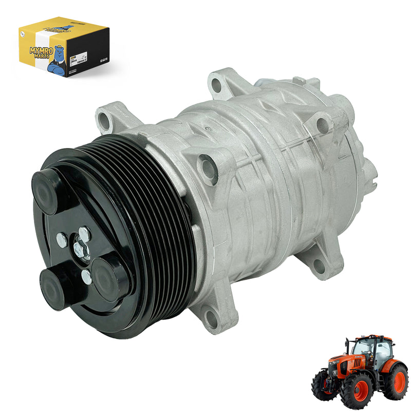Laden Sie das Bild in Galerie -Viewer, 12V A/C Compressor 18-10157-06 for Kubota M95 M105 M108 M125 M4900 M5700 M6800 M8200 M9000 Series Tractors RTV1100 Series Utility Vehicles from MyMROmarts