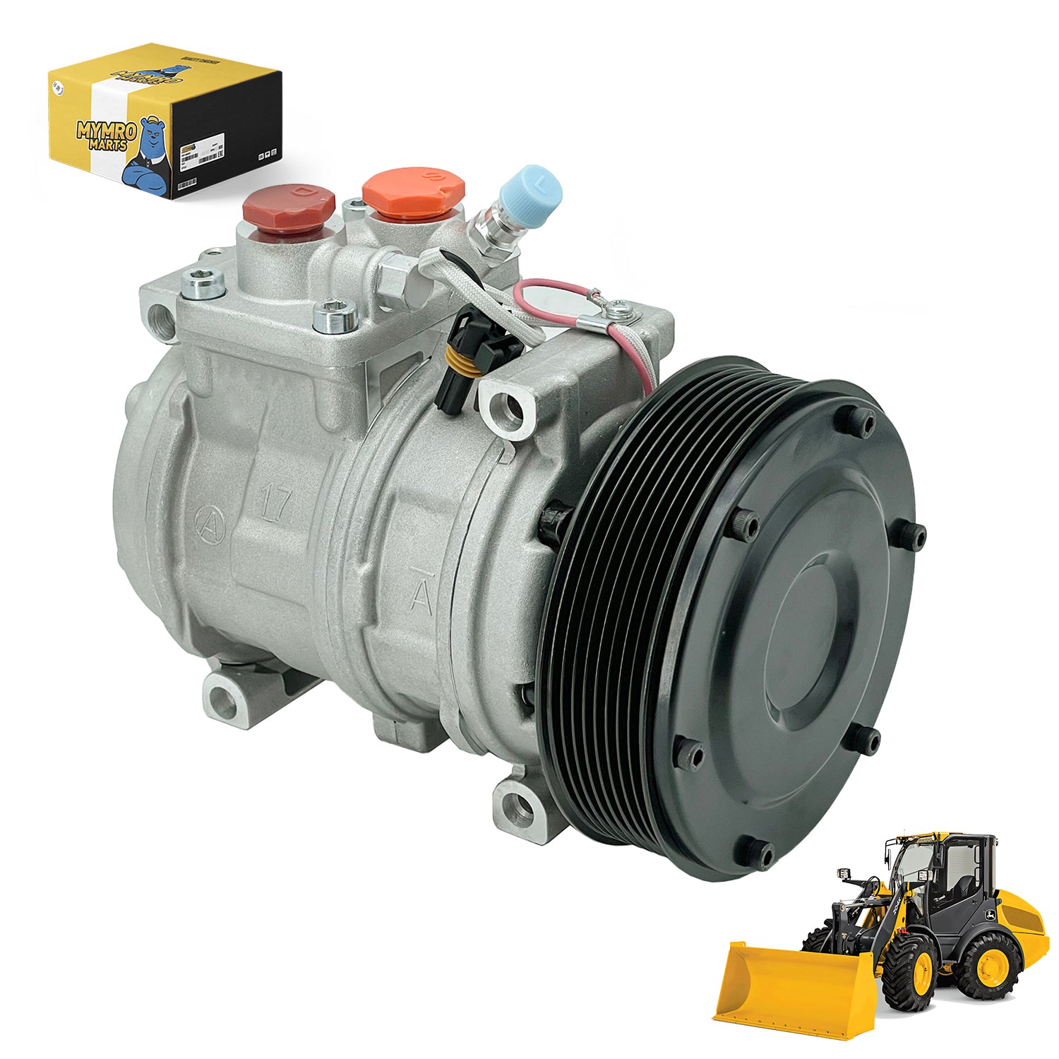 Air Conditioning Compressor AT168543 For John Deere Motor Grader 870G 872G 670D 770G 772G