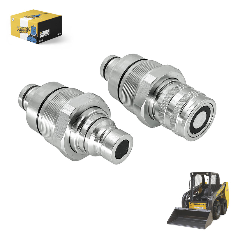 Load image into Gallery viewer, Male Female Flat Face Coupler Kit 47396760 47396761 for New Holland C227 C232 C238 L213 L215 L216 L218 L220 from MyMROmarts