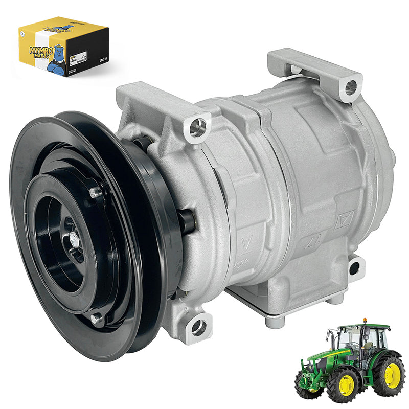 Afbeelding laden in Galerijviewer, Air Conditioner Compressor RE64024 447100-8151 for John Deere Tractor 5055E 5065E 5075E 5200 5210 5220 5310 5320N 5400 5500 12V from MyMROmarts