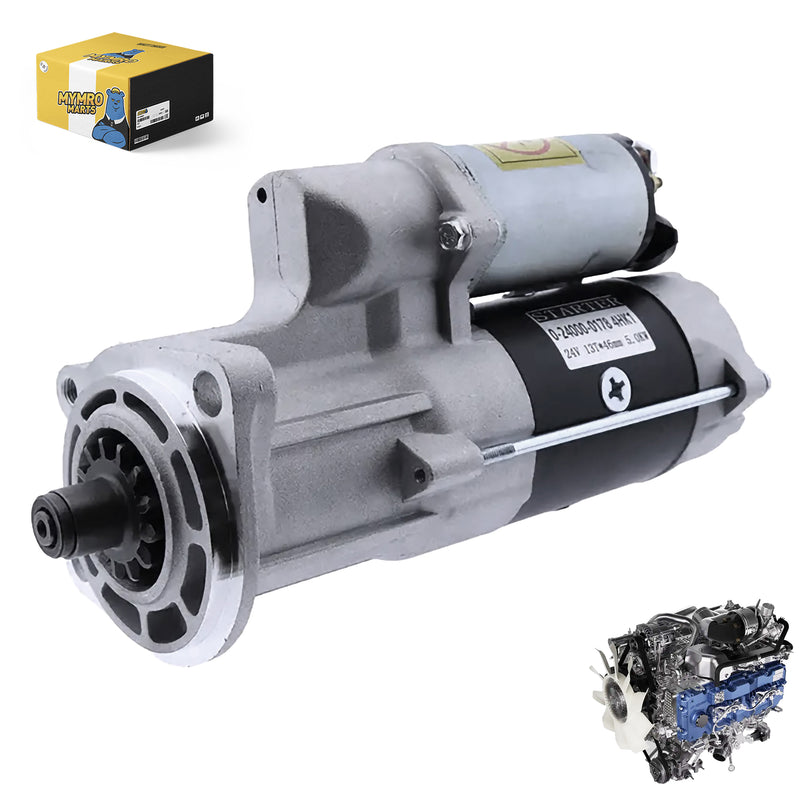 Chargez l'image dans la visionneuse de la galerie, 24V Starter Motor 0-24000-0178 8-98070-321-1 for Isuzu Engine 4HK1 from MyMROmarts