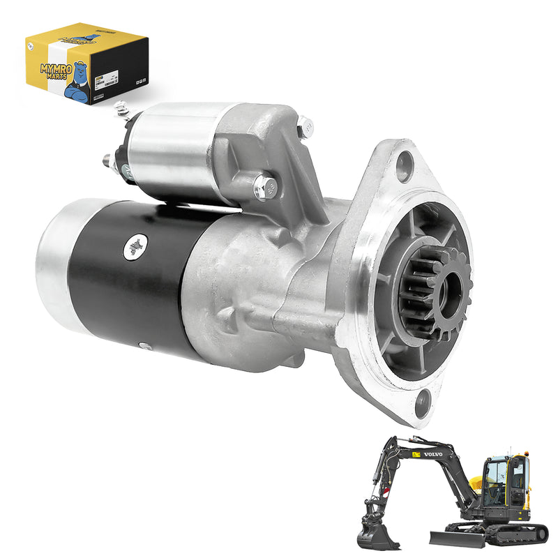 Load image into Gallery viewer, Starter Motor VV12913677011 129136-77011 For Volvo EC45 Excavator w/ Komatsu 4D88E Diesel Engine - Electrical Parts > Starter Motor from MyMROmarts