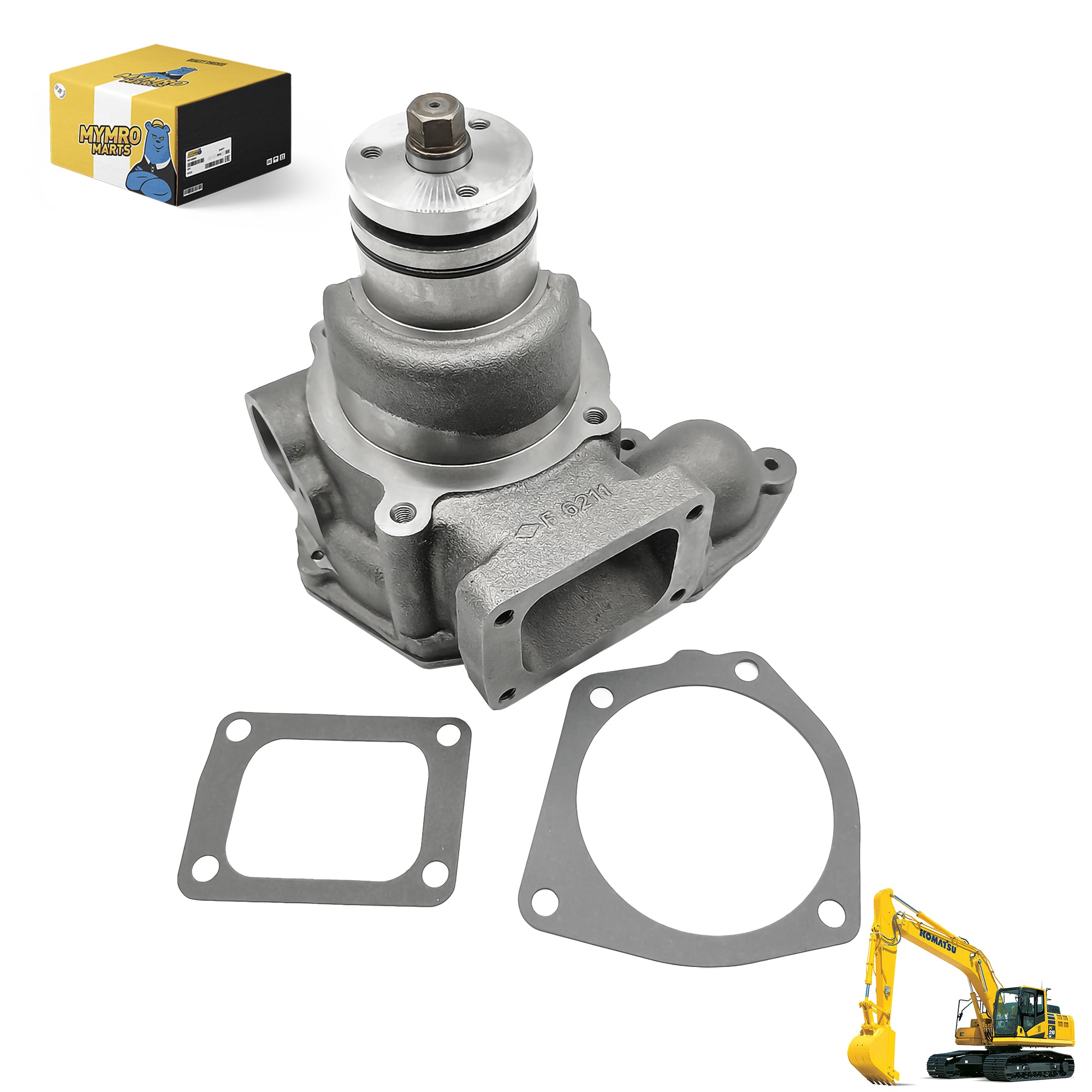 Bomba de agua del motor 6211-61-1400 para motor 6D140 Komatsu Cargadora de ruedas WA500-1 Bulldozer D85A-21A D85P-21A