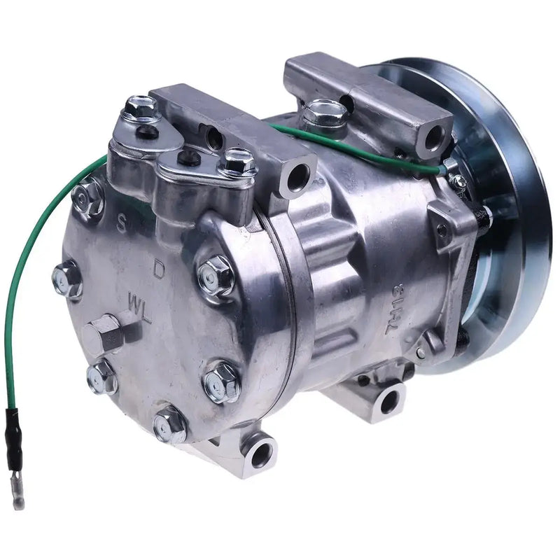 Load image into Gallery viewer, 24V SD7H13 A/C Compressor 4674027 for John Deere Excavator 60D 60G - Body Parts > Cab Interior Parts > Air Conditioning Compressor from MyMROmarts