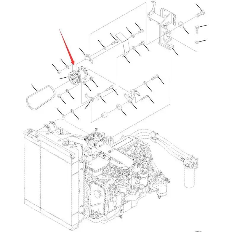 Load image into Gallery viewer, A/C Compressor 4A1-979-2260 for Komatsu Tracked Feller Buncher XT430-5 XT445L-5 XT465L-5 from MyMROmarts