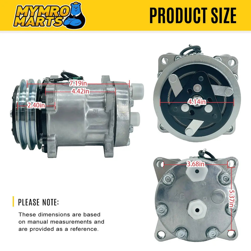Cargue la imagen en el visor de la galería, 24V SD7H15 A/C Compressor N83-304294 75R-84652 4742 5749 For Takeuchi Sanden from MyMROmarts