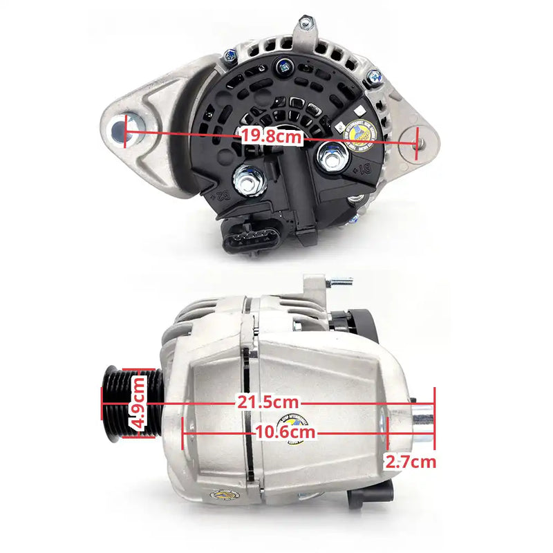 Afbeelding laden in Galerijviewer, Alternator 0124-555-017 11170321 for VOLVO D4D for VOLVO EC135B, EC140B, EC140C EC210 290 - Electrical Parts > Alternator from MyMROmarts