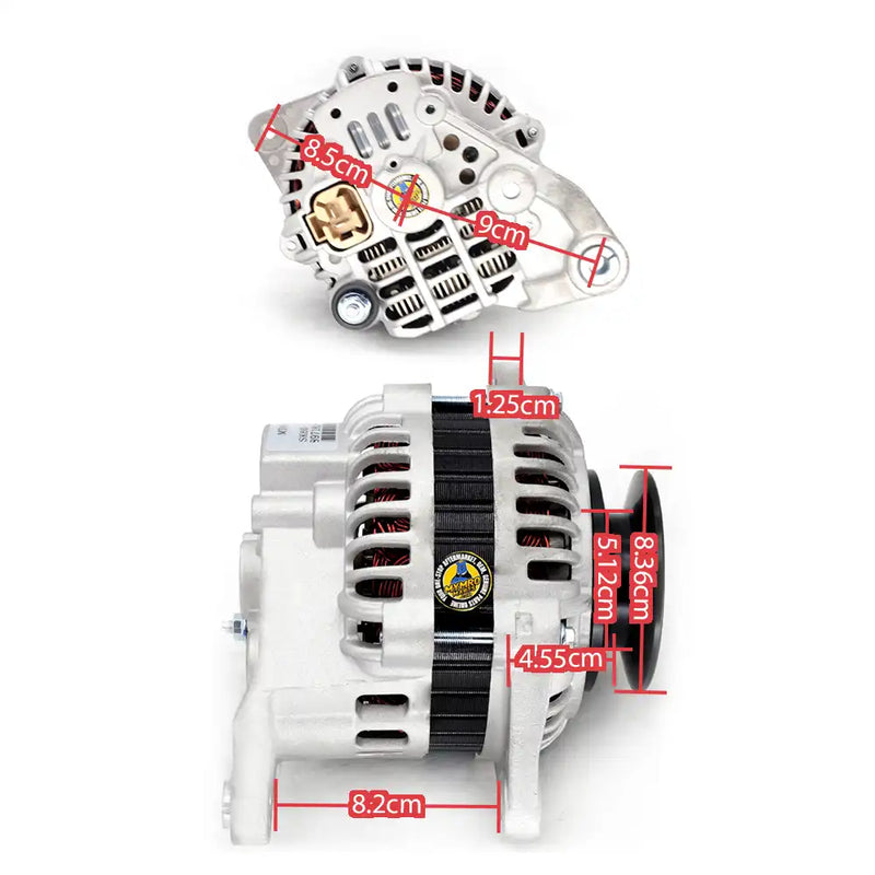 Load image into Gallery viewer, Alternator 8971822892 A002TA8383 A2TA8383 LRA02538 LRA2583 for ISUZU 4JG1 4JG2 for KOBELCO SY75 ZAX70 for HITACHI SK70 SK60 - Electrical Parts > Alternator from MyMROmarts