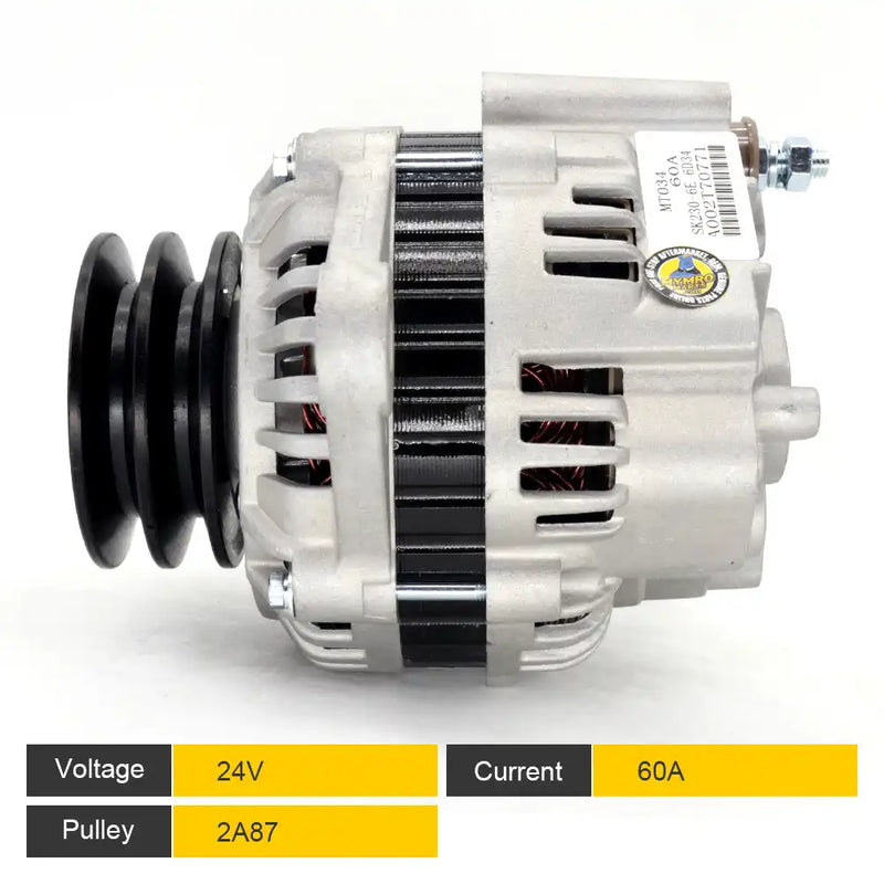 Afbeelding laden in Galerijviewer, Alternator A003TN5399 ME088887 A004TN40286 A004TN40299 A3TN5399 for MITSUBISHI 6D14 6D15 6D34 for KOBELCO SK200-5 SK200-6 SK230-6E - Electrical Parts > Alternator from MyMROmarts