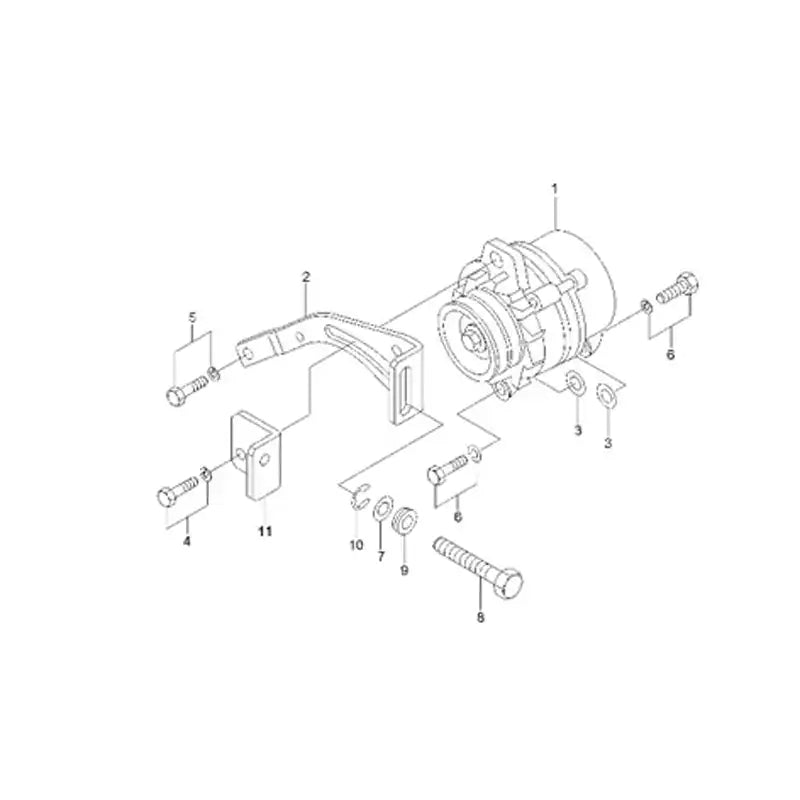 Load image into Gallery viewer, Alternator XJAF-02522 For Hyundai R110-7A R140LC-7A R140LC-9 R140W-7A R145CR-9 R160LC-7A R160LC-9 R170W-7A R180LC-7A R180LC-9 from MyMROmarts