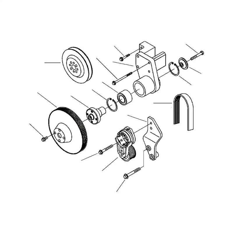 Lataa kuva gallerian katseluohjelmaan Belt Tensioner Bracket 6742-01-5232 for Komatsu PC300LC-6LE PC300HD-6LE PC300LC-6LC PC300HD-6LC PC300HD-6MH Excavator - Engine Parts > Other Engine Parts > Belt Tensioner from MyMROmarts