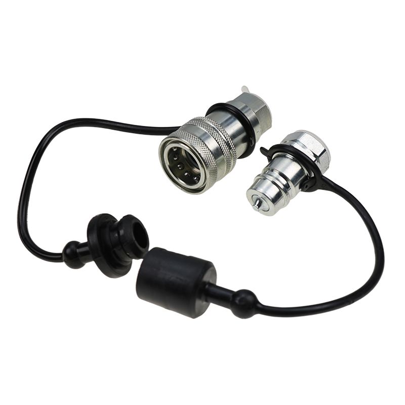 Load image into Gallery viewer, Hydraulic Quick Connect Coupler Poppet Valve Pioneer For Bobcat Caterpillar Kubota CASE JCB Thomas Gehl Volvo ASV 1/2 NPT Thread 1/2 Ag - Hydraulic Parts > Hydraulic Coupler from MyMROmarts