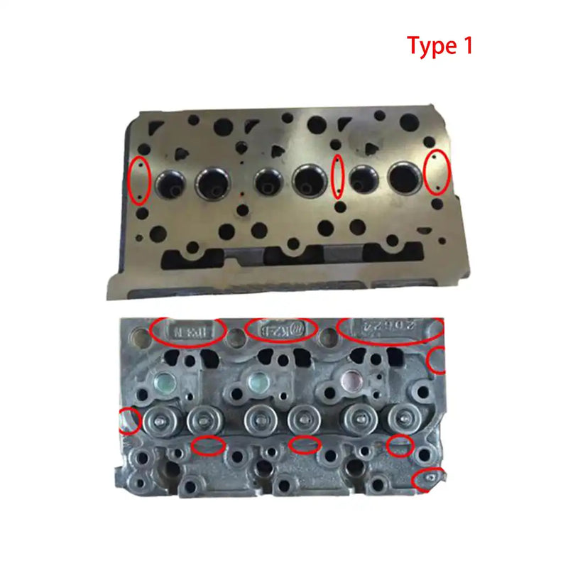 Load image into Gallery viewer, Complete Cylinder Head 16487-03040 1648703040 for Kubota D1703 Engine L2501D L3240DT L3400DT L3540HSTC Bobcat 325C 238 325D - Engine Parts > Engine Block > Cylinder Head from My Store
