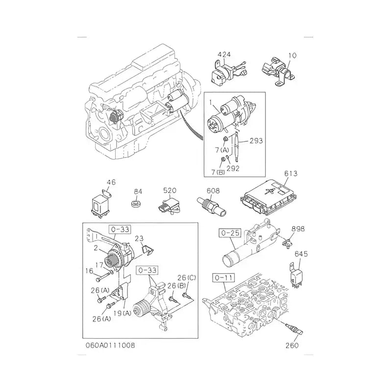 Load image into Gallery viewer, Controller 8980401600 for Isuzu 6WG1 Engine Hitachi ZX450-3 Excavator - Electrical Parts > Electronic Control System > Controllers and Monitors from MyMROmarts
