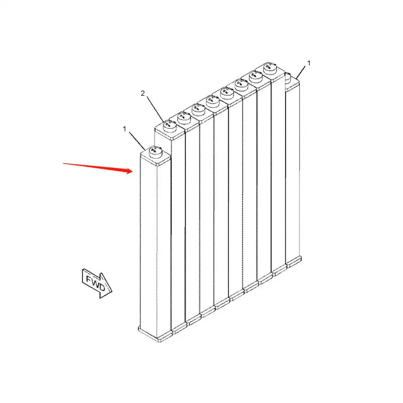 Load image into Gallery viewer, Engine Radiator Core 6I2433 for Caterpillar Engine 3408 3408C 3408E CAT Tractor D8L D9N D9R from MyMROmarts