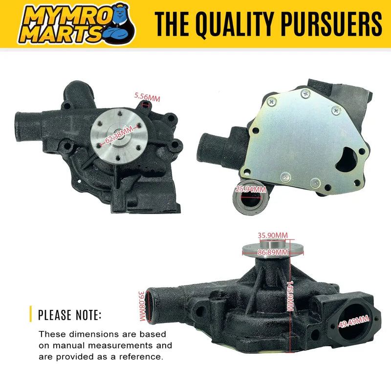 Load image into Gallery viewer, Engine Water Pump 6206-61-1603 for Komatsu Bulldozer D37A-5 D37E-5 D31A-20 D31E-20 D31P-20 D31Q-20 D31S-20 Engine 6D95L - Engine Parts > Cooling System > Engine Water Pump from My Store