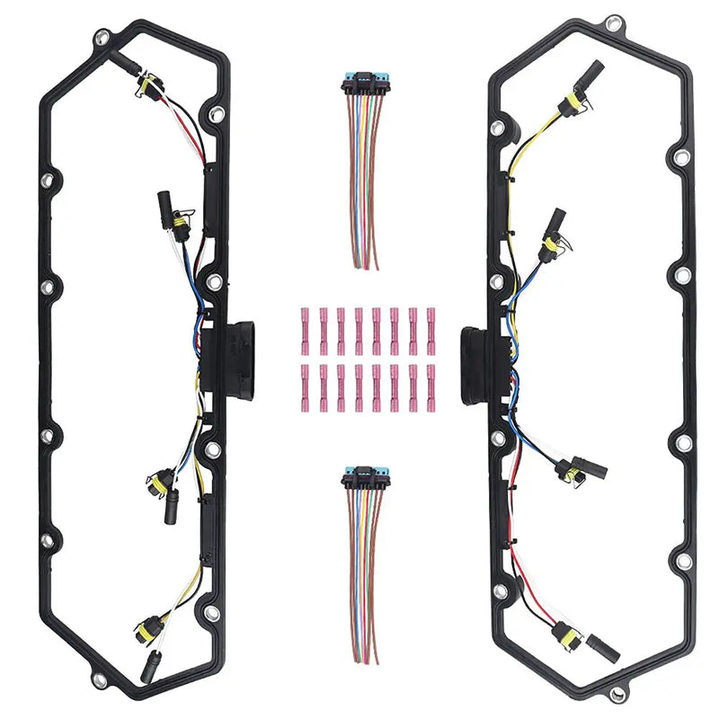 Load image into Gallery viewer, Valve Cover Gaskets + Inner Injector Glow Plug Harness with Relay + 8 Glow Plugs F81Z-6584-AA F81Z-9D930-AB for Ford 1999-2003 Powerstroke 7.3L F250 F350 E250 E350 from MyMROmarts