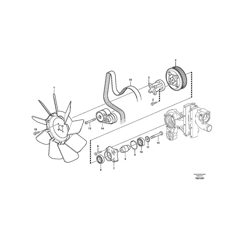Load image into Gallery viewer, Fan Support VOE20450754 for Volvo Excavator EC135B EC140B EC160B EC180B EC200B EC250D EC290B EC300D ECR145C ECR235C - Engine Parts > Other Engine Parts from MyMROmarts