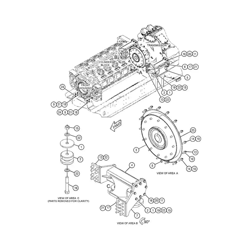 Load image into Gallery viewer, Flywheel 3972705 for Cummins Engine ISB3.9 ISC B5.9 4BT 6BT 6C8.3 QSB6.7, B C Series - Engine Parts > Crankshafts & Connecting Rod Components > Flywheel & Ring from MyMROmarts