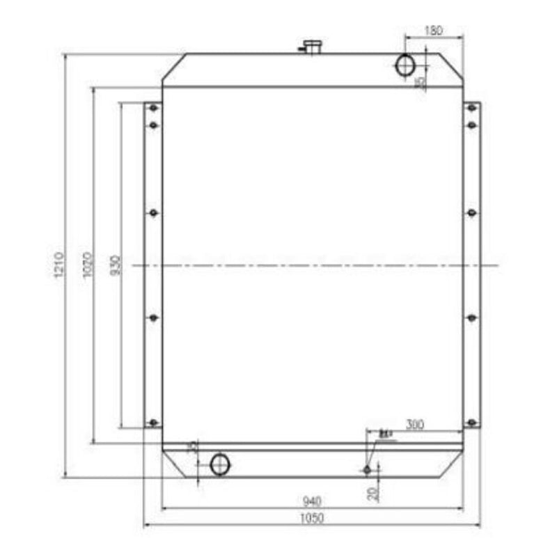 Cargue la imagen en el visor de la galería, Water Tank Engine Radiator ASSY for Kato Excavator HD2045 - Engine Parts > Cooling System > Engine Radiator from MyMROmarts