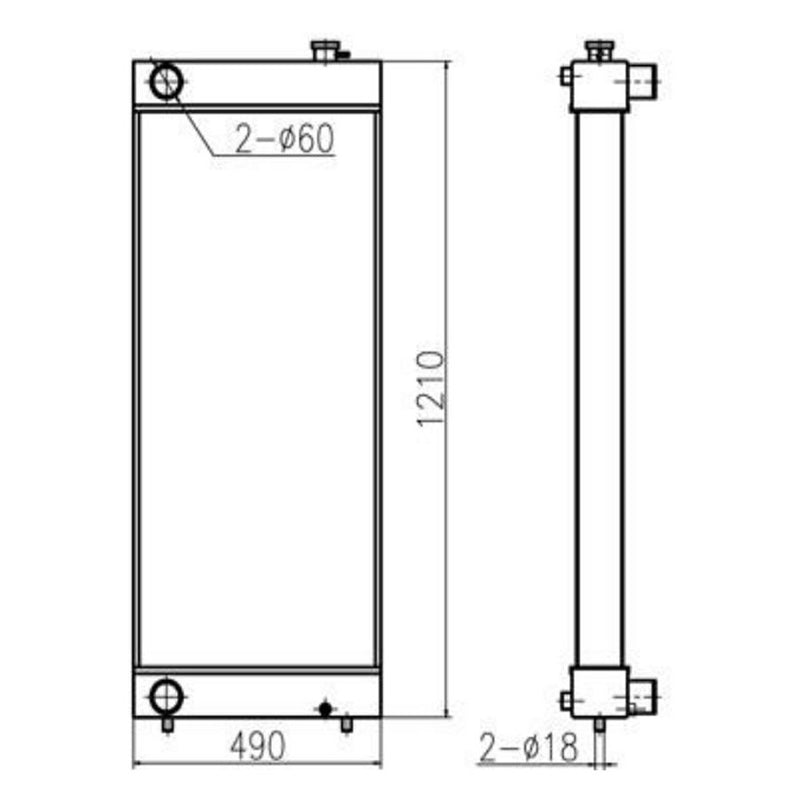 Cargue la imagen en el visor de la galería, Water Tank Engine Radiator Core ASSY for Sumitomo Excavator SH350-3 SH350-5 - Engine Parts > Cooling System > Engine Radiator from MyMROmarts