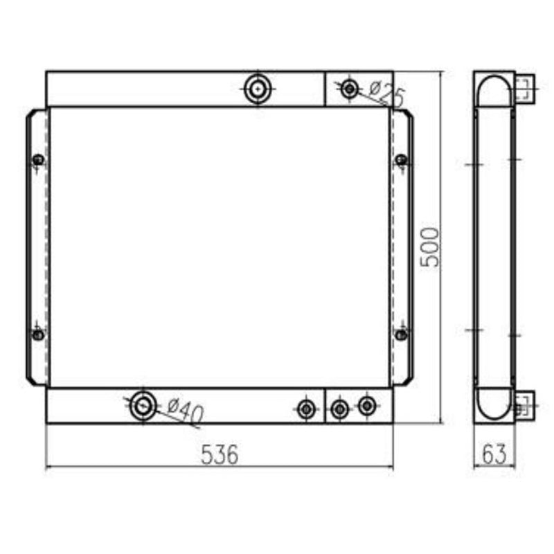 Afbeelding laden in Galerijviewer, Hydraulic Oil Cooler For Yuchai YC60-8 - Engine Parts > Cooling System > Oil Cooler from MyMROmarts