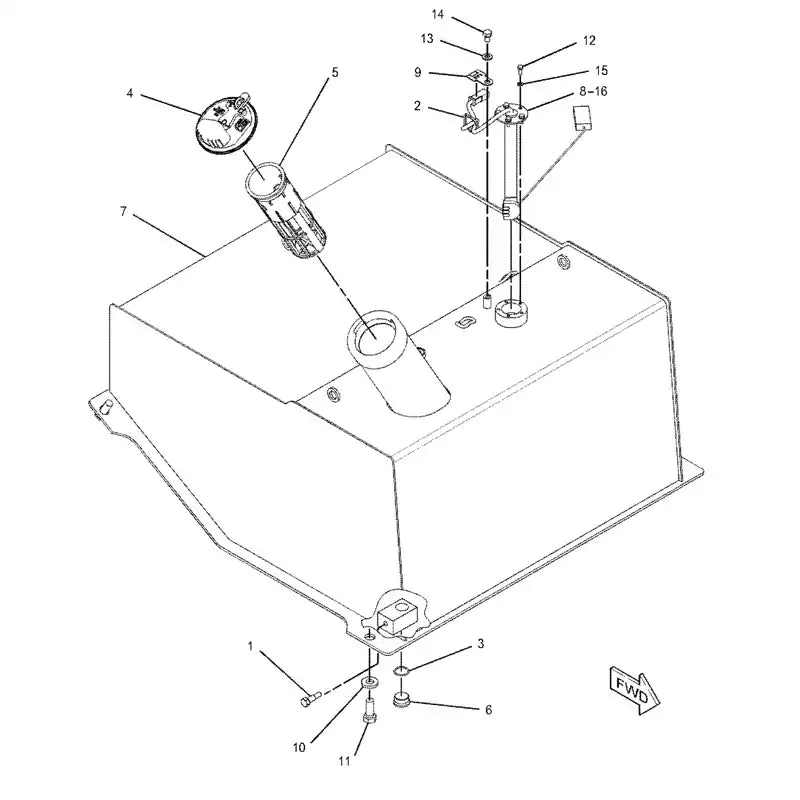 Load image into Gallery viewer, Fuel Level Sender 2043403 for Caterpillar CAT 938G Wheel Loader IT38G Integrated Toolcarrier 3126 Engine - Electrical Parts > Sensors > Other Sensors from MyMROmarts