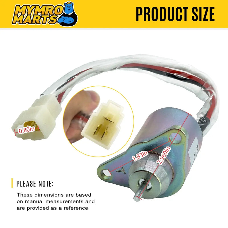 Load image into Gallery viewer, 12V Fuel Shut Off Stop Solenoid Valve 2503531 for Caterpillar R2900G R3000H Underground Mining Loaders from MyMROmarts