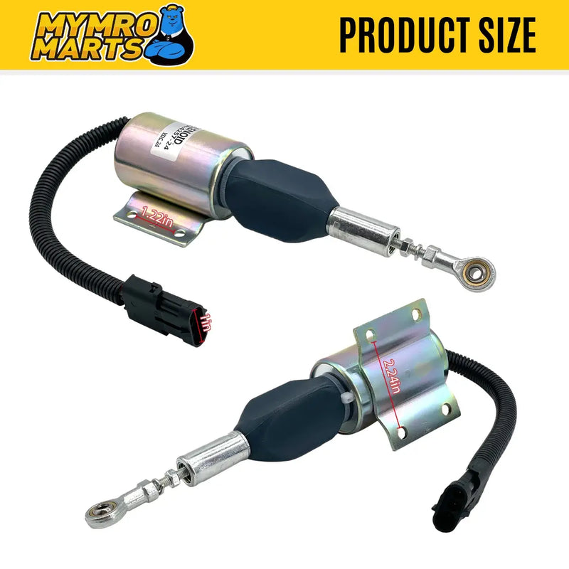 Chargez l'image dans la visionneuse de la galerie, 24V Fuel Shutdown Solenoid Valve RE502474 SA-4257-24 502474 SA425724 for John Deere Excavator 120 160LC 200LC 230LC 230LCR 270LC Cummins 6CT from MyMROmarts