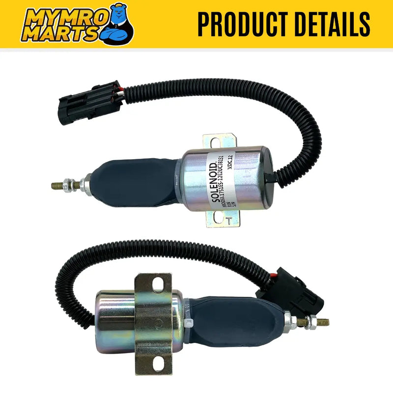 Load image into Gallery viewer, 12V Fuel Shutoff Solenoid 1751ES-12E2UC3B1S1 1700-1508 for Woodward 1700 Series from MyMROmarts